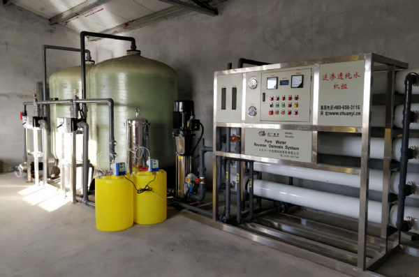 濱州農牧10T單級反滲透設備安裝調試完成